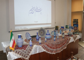 کارگاه خط نستعلیق و نمایشگاه تابلو خط و هنرهای ایرانی+گزارش تصویری